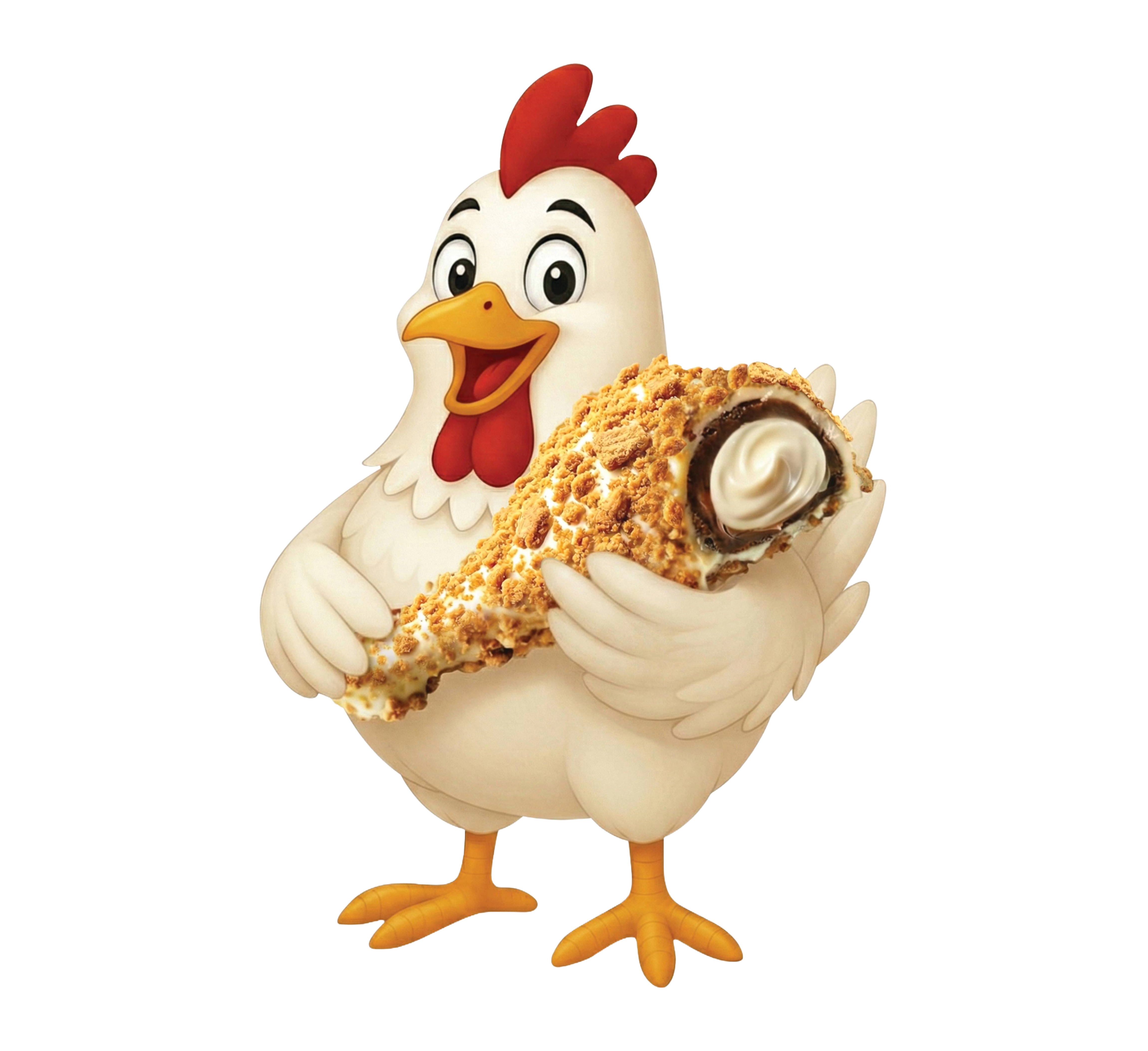 Tabby Chicken mit Produkt